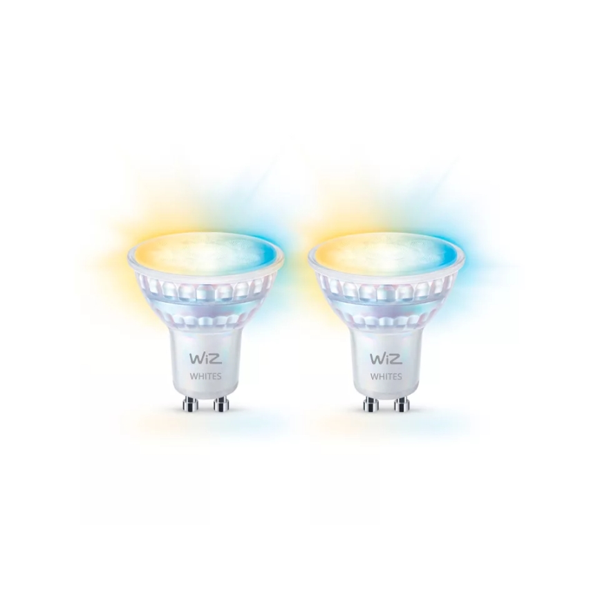 SADA 2x LED Stmievateľná žiarovka PAR16 GU10/4,7W/230V 2700-6500K CRI 90 Wi-Fi - WiZ