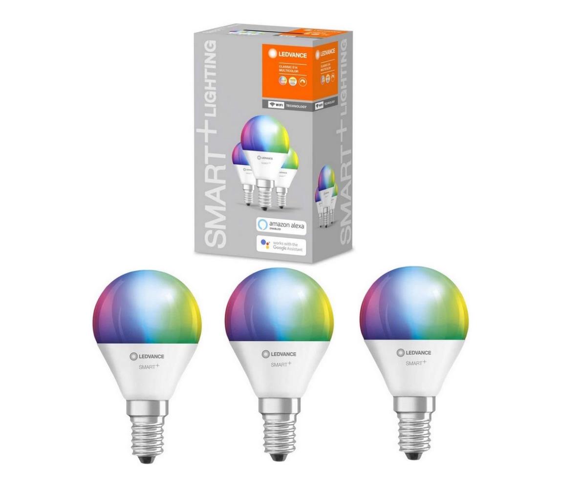 Ledvance SADA 3x LED RGBW Stmievateľná žiarovka SMART+ E14/5W/230V 2700K-6500K - Ledvance 