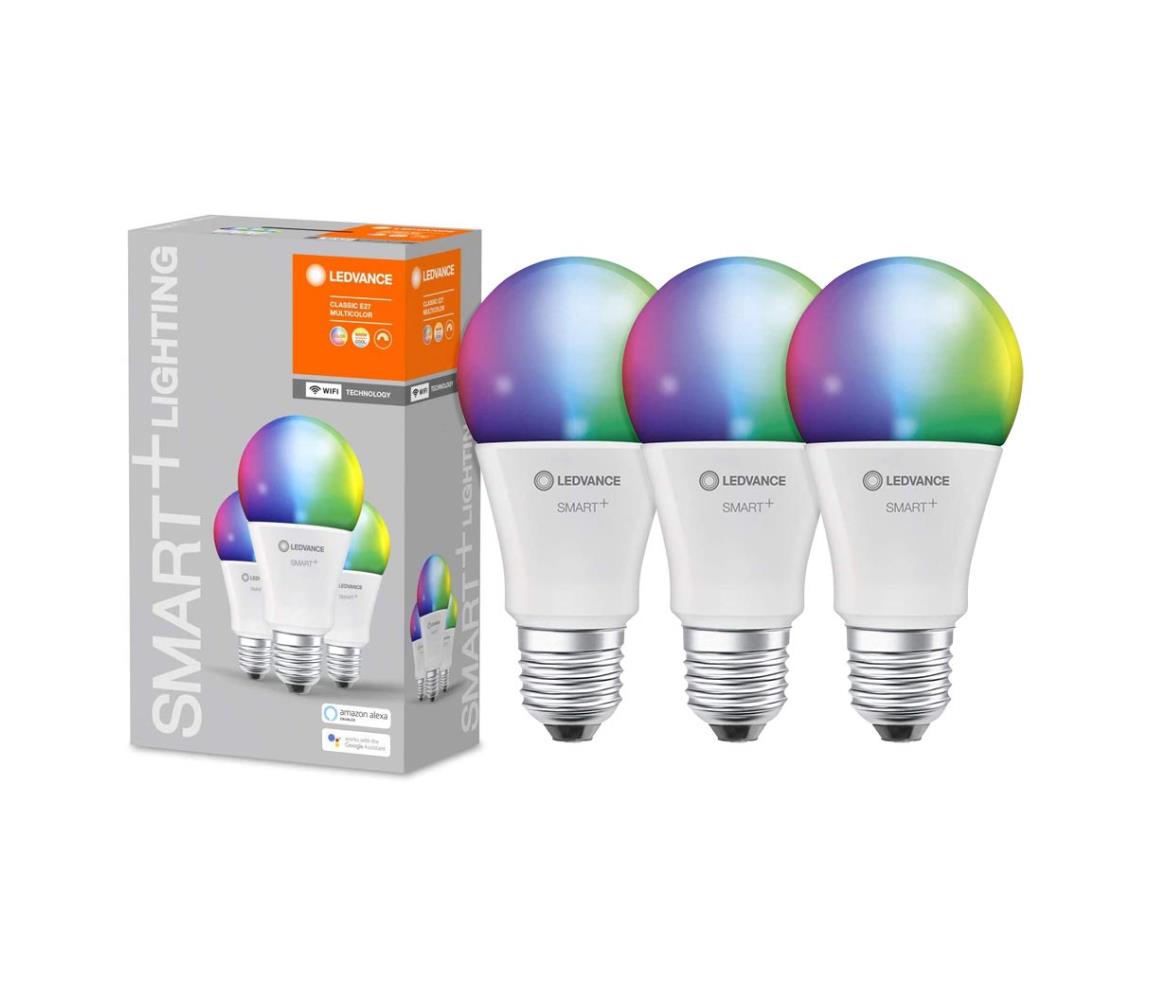 Ledvance SADA 3x LED RGBW Stmievateľná žiarovka SMART+ E27/14W/230V 2700K-6500K - Ledvance 