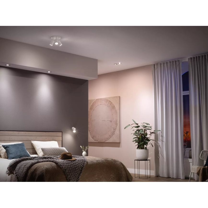 SADA 3x LED Stmievateľná žiarovka Philips Hue WHITE AMBIANCE GU10/4,2W/230V 2200-6500K