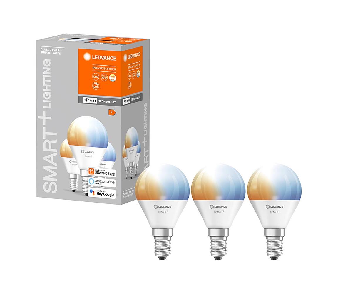 Obrázok Ledvance SADA 3x LED Stmievateľná žiarovka SMART+ E14/5W/230V 2700K-6500K - Ledvance P224721