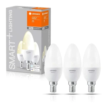 SADA 3x LED Stmievateľná žiarovka SMART+ E14/5W/230V 2700K Wi-Fi - Ledvance