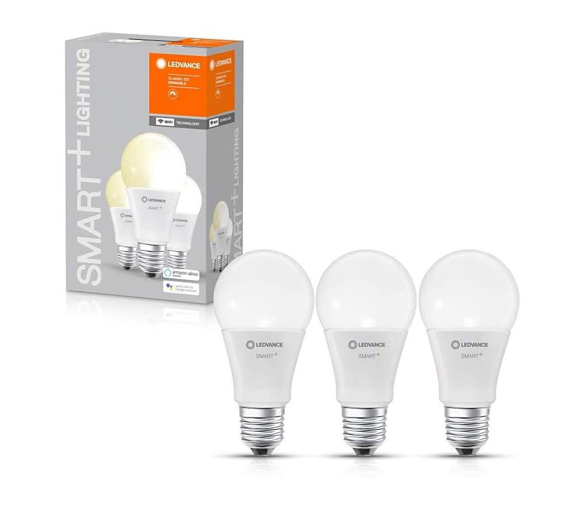 Ledvance SADA 3x LED Stmievateľná žiarovka SMART+ E27/9,5W/230V 2700K - Ledvance 