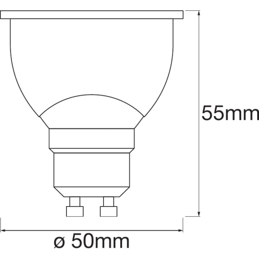 SADA 3x LED Stmievateľná žiarovka SMART+ GU10/5W/230V 2700K-6500K Wi-Fi - Ledvance