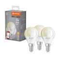 SADA 3x LED Stmievateľná žiarovka SMART+ P40 E14/4,9W/230V 2700K Wi-Fi - Ledvance