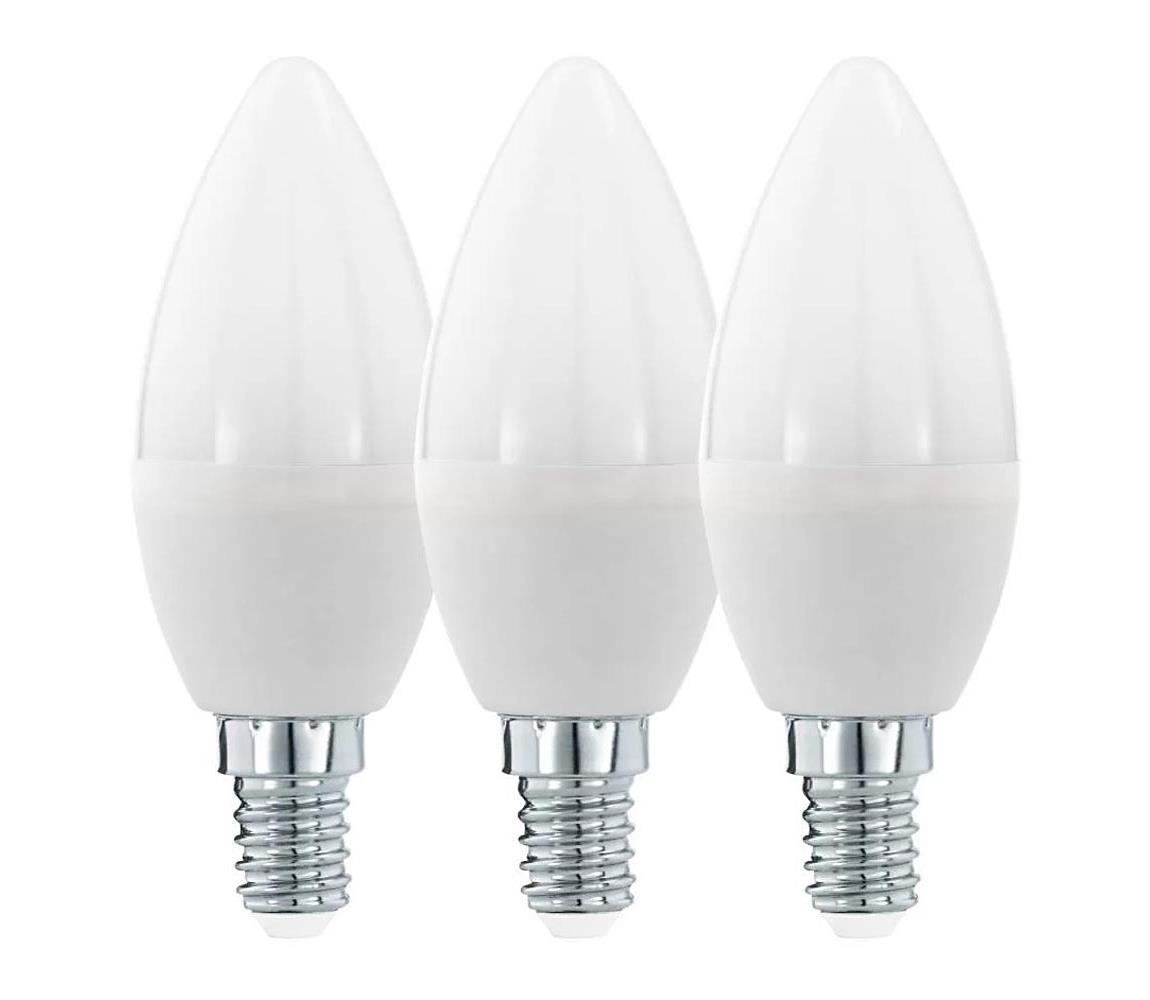 Eglo SADA 3x LED Žiarovka C37 E14/6W/230V 3000K - Eglo 12884 