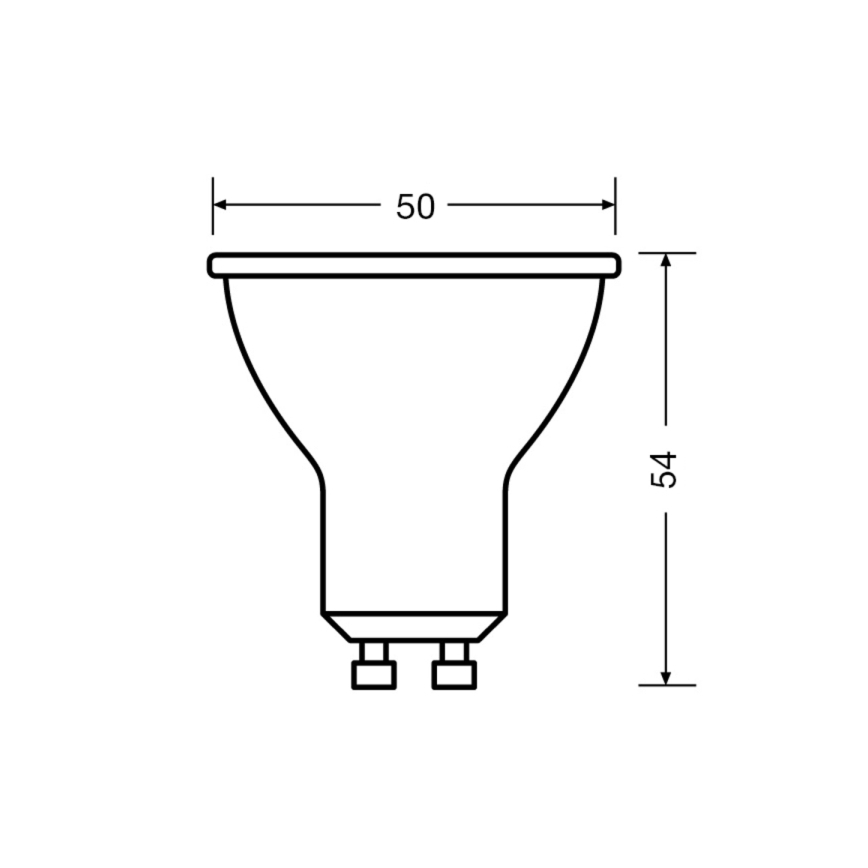 SADA 3x LED Žiarovka PAR16 GU10/2,8W/230V 2700K 120° - Osram