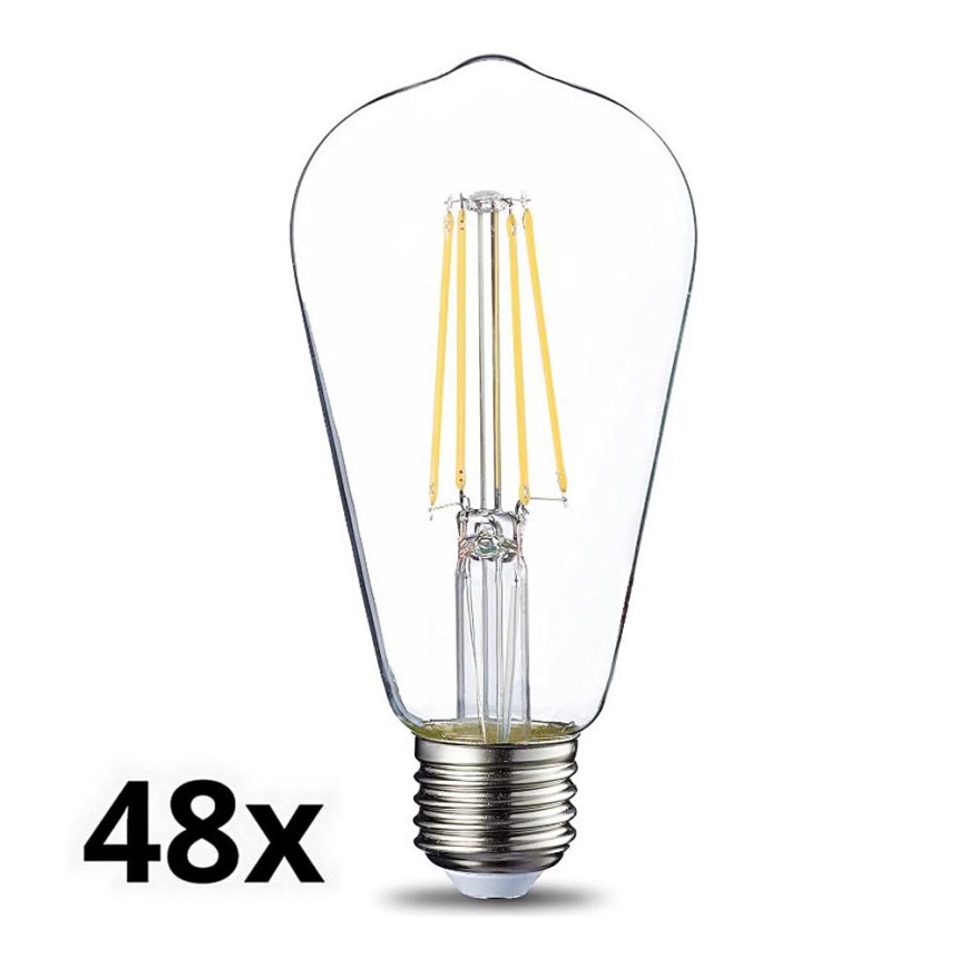 SADA 48x LED Žiarovka VINTAGE E27/4,3W/230V 2700K