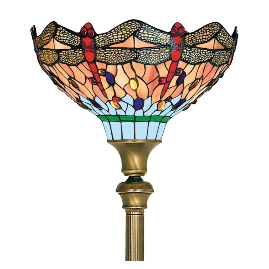 Searchlight - Tiffany stojacia lampa DRAGONFLY 1xE27/60W/230V