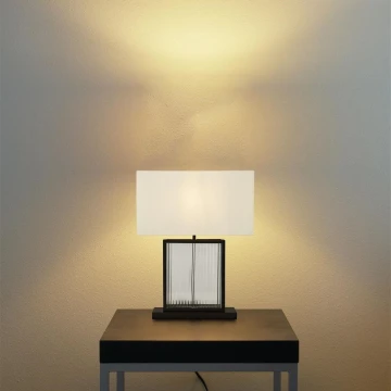 Searchlight - Stolná lampa CLARENDON 1xE27/60W/230V čierna