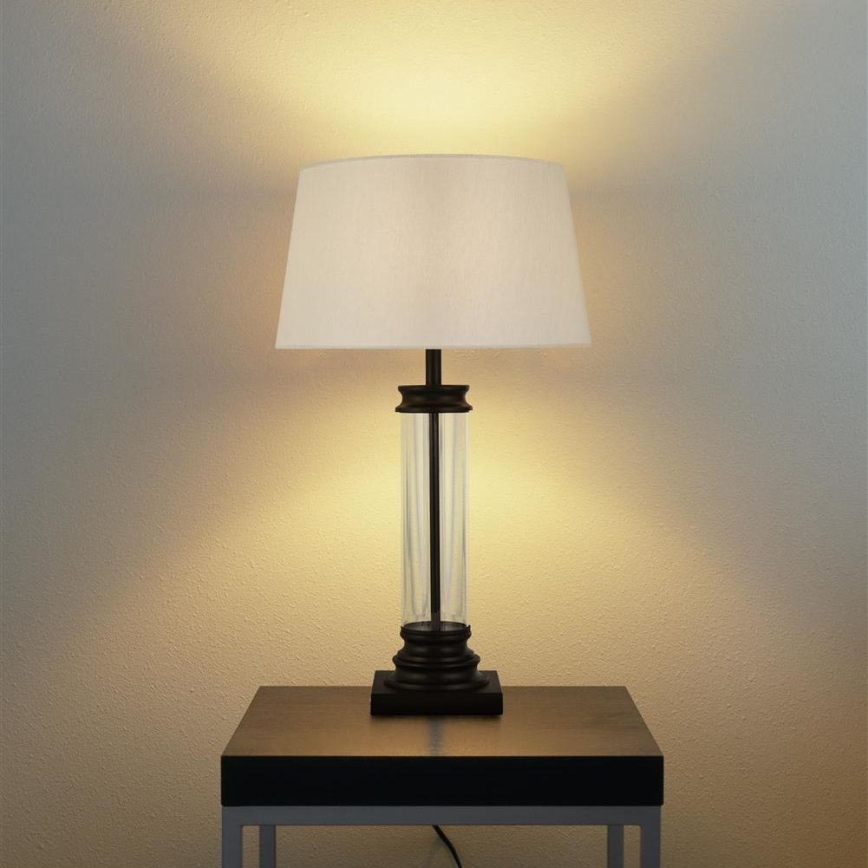 Searchlight - Stolná lampa PEDESTAL 1xE27/60W/230V čierna