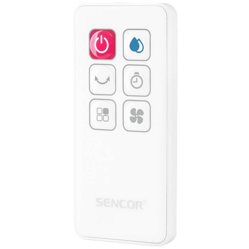 Sencor - Mobilný ochlazovač vzduchu s LED displejom 3v1 70W/230V biela + diaľkové ovládanie