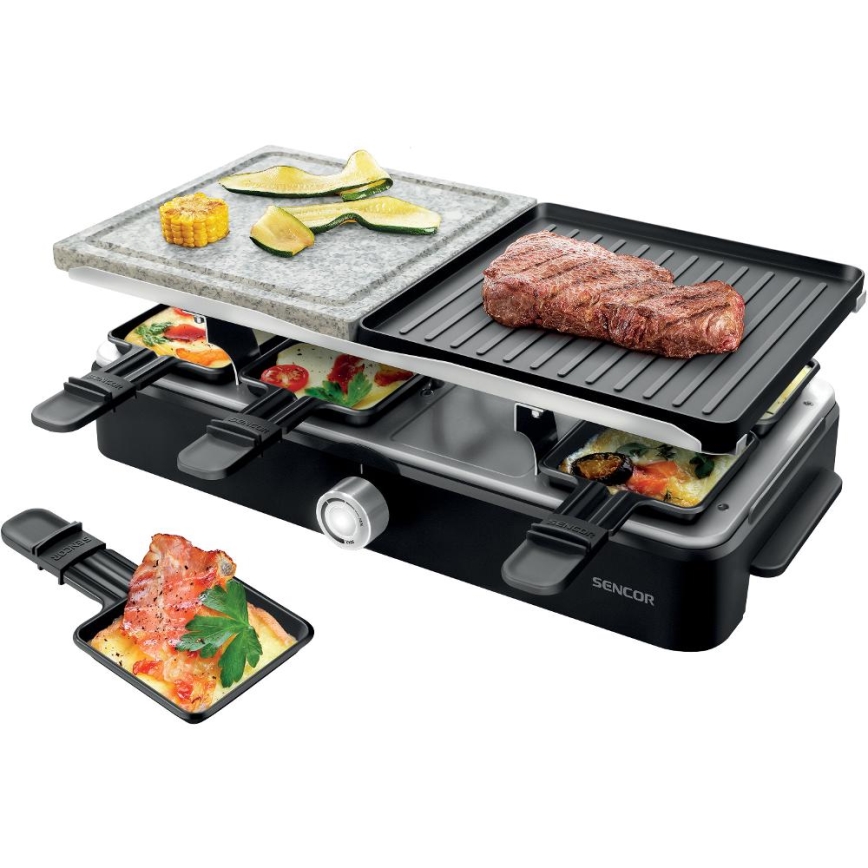 Sencor - Raclette gril s príslušenstvom 1400W/230V