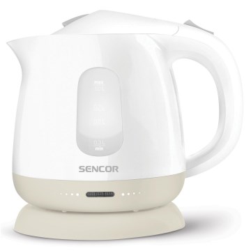 Sencor - Rýchlovarná kanvica 1 l 1100W/230V biela/béžová