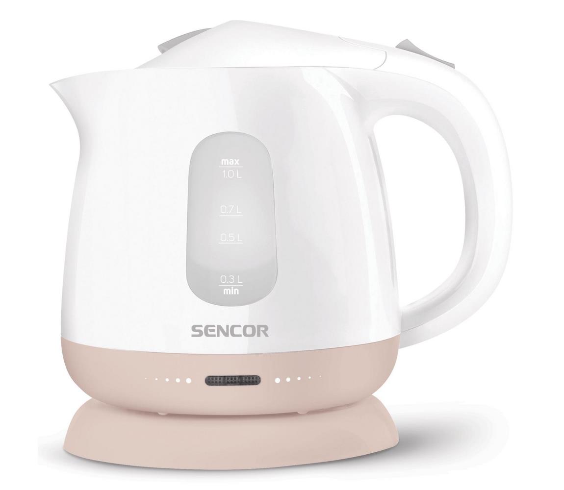 Sencor Sencor - Rýchlovarná kanvica 1 l 1100W/230V biela/ružová