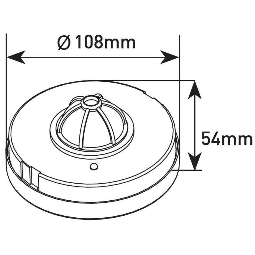 Senzor pohybu 360° 1200W/230V biela