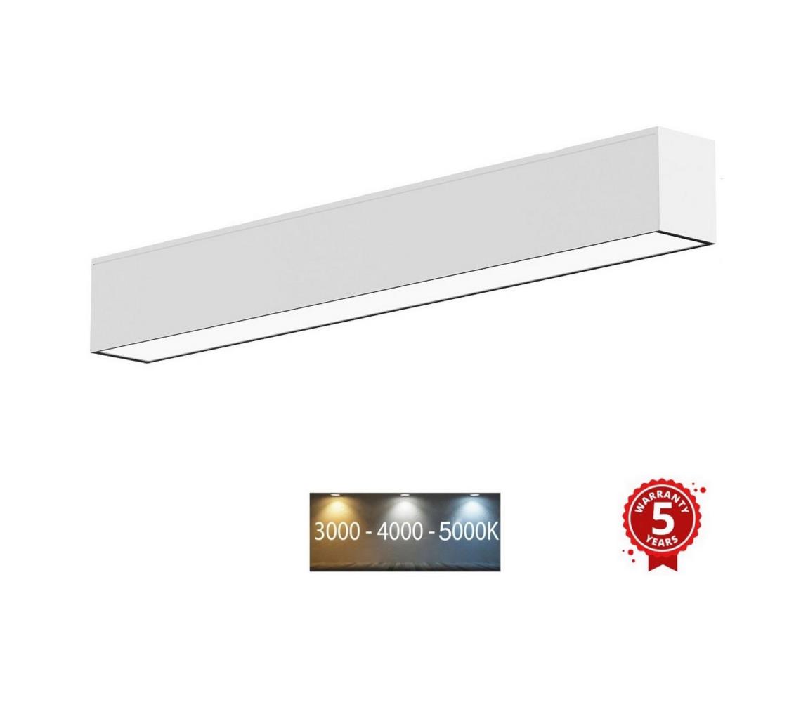 Sinclair Sinclair LSM 24-40CCT - LED Stropné svietidlo LSM LED/40W/230V 120 cm strieborná 