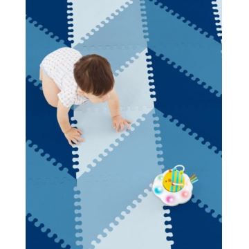 Skip Hop - Penové puzzle 72ks modrá
