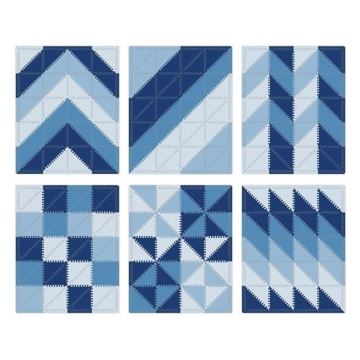 Skip Hop - Penové puzzle 72ks modrá