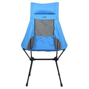 Skladacia kempingová stolička modrá 105 cm