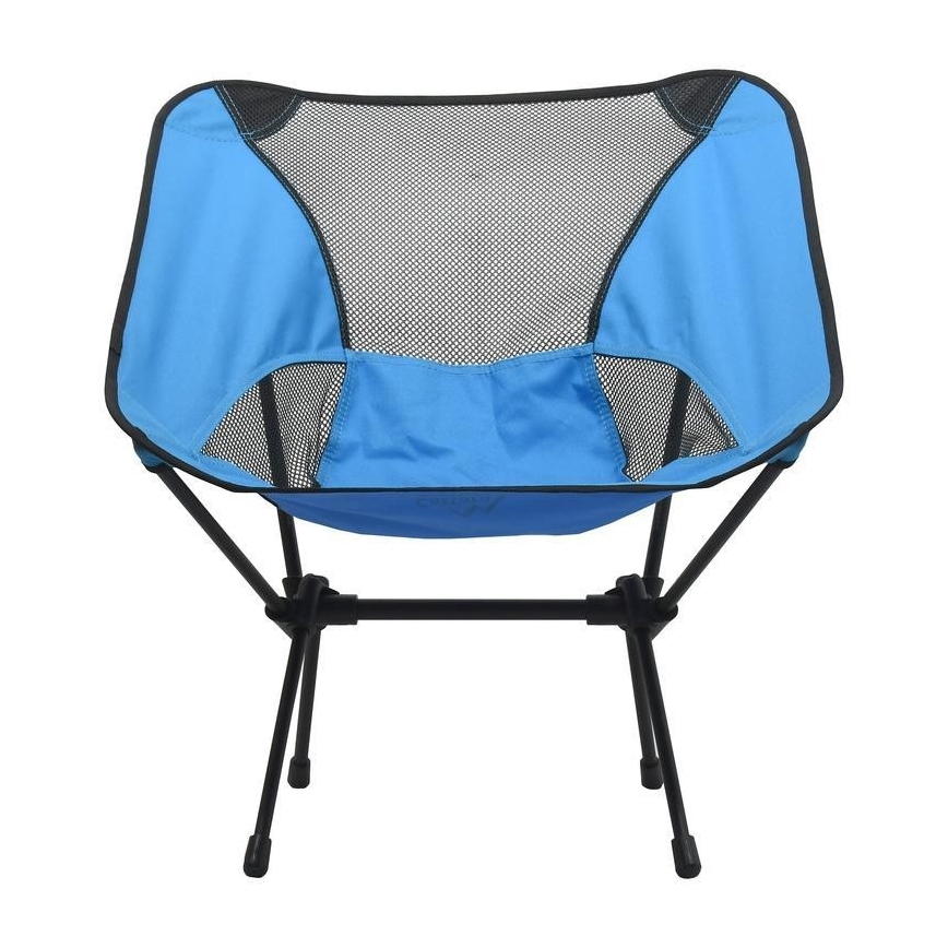 Skladacia kempingová stolička modrá 63 cm