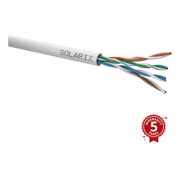 Solarix - Inštalačný kábel CAT5E UTP PVC Eca 100m