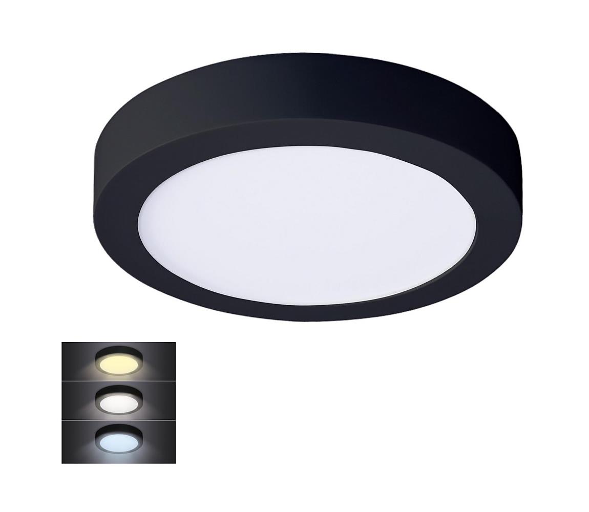   WD172-B - LED Stropné svietidlo LED/18W/230V 3000/4000/6000K čierna okrúhly 