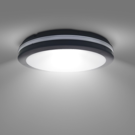 LED Stmievateľné vonkajšie stropné svietidlo LED/18W/22W/26W/230V 3000/4000/6500K IP65 čierna