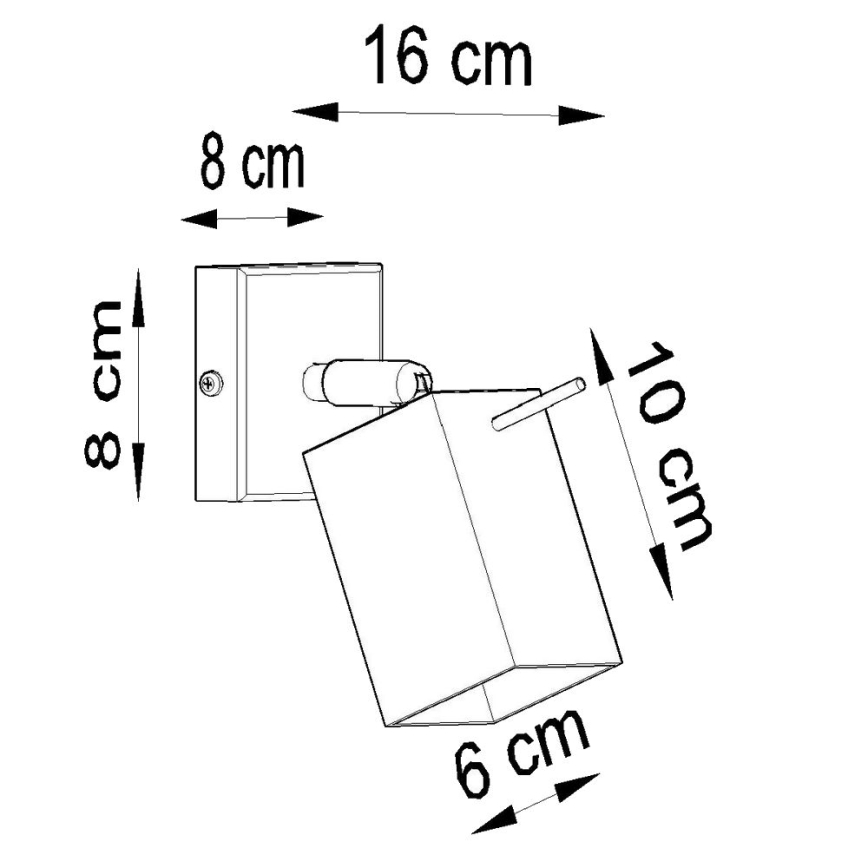 Nástenné bodové svietidlo MERIDA 1xGU10/40W/230V šedá