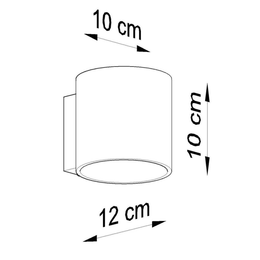 Nástenné bodové svietidlo ORBIS 1xG9/40W/230V betón