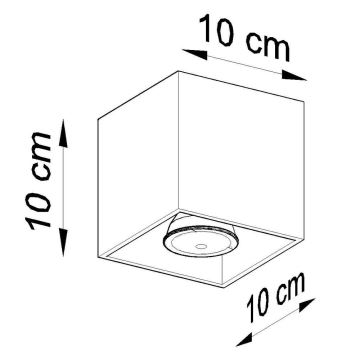 Bodové svietidlo QUAD 1 1xGU10/10W/230V antracit