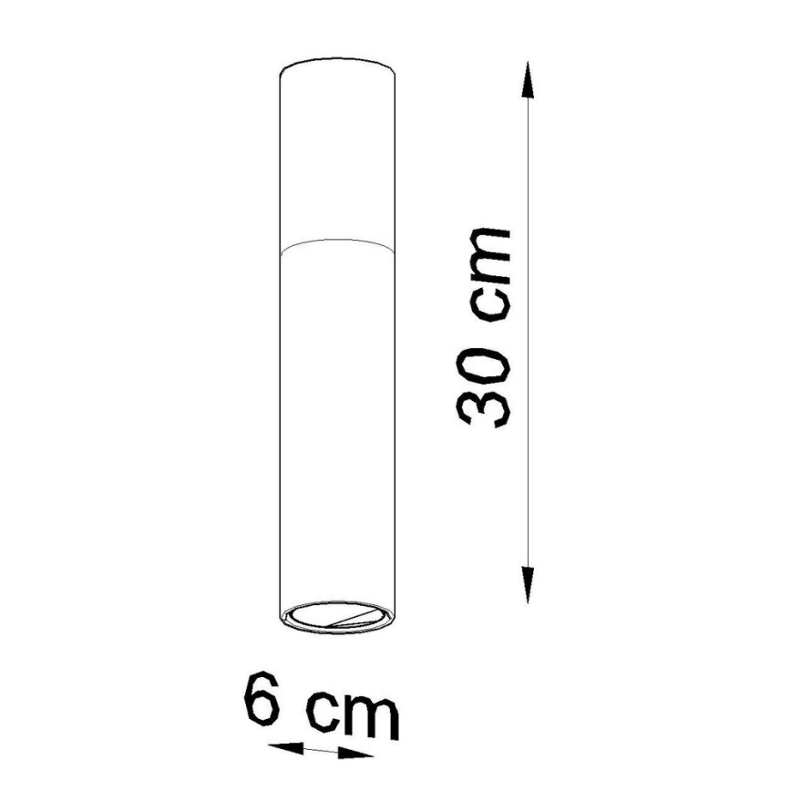 Stropné svietidlo PABLO 1xGU10/40W/230V biela/buk