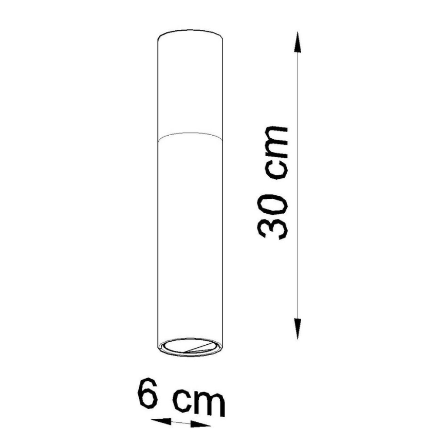 Stropné svietidlo PABLO 1xGU10/40W/230V čierna/buk