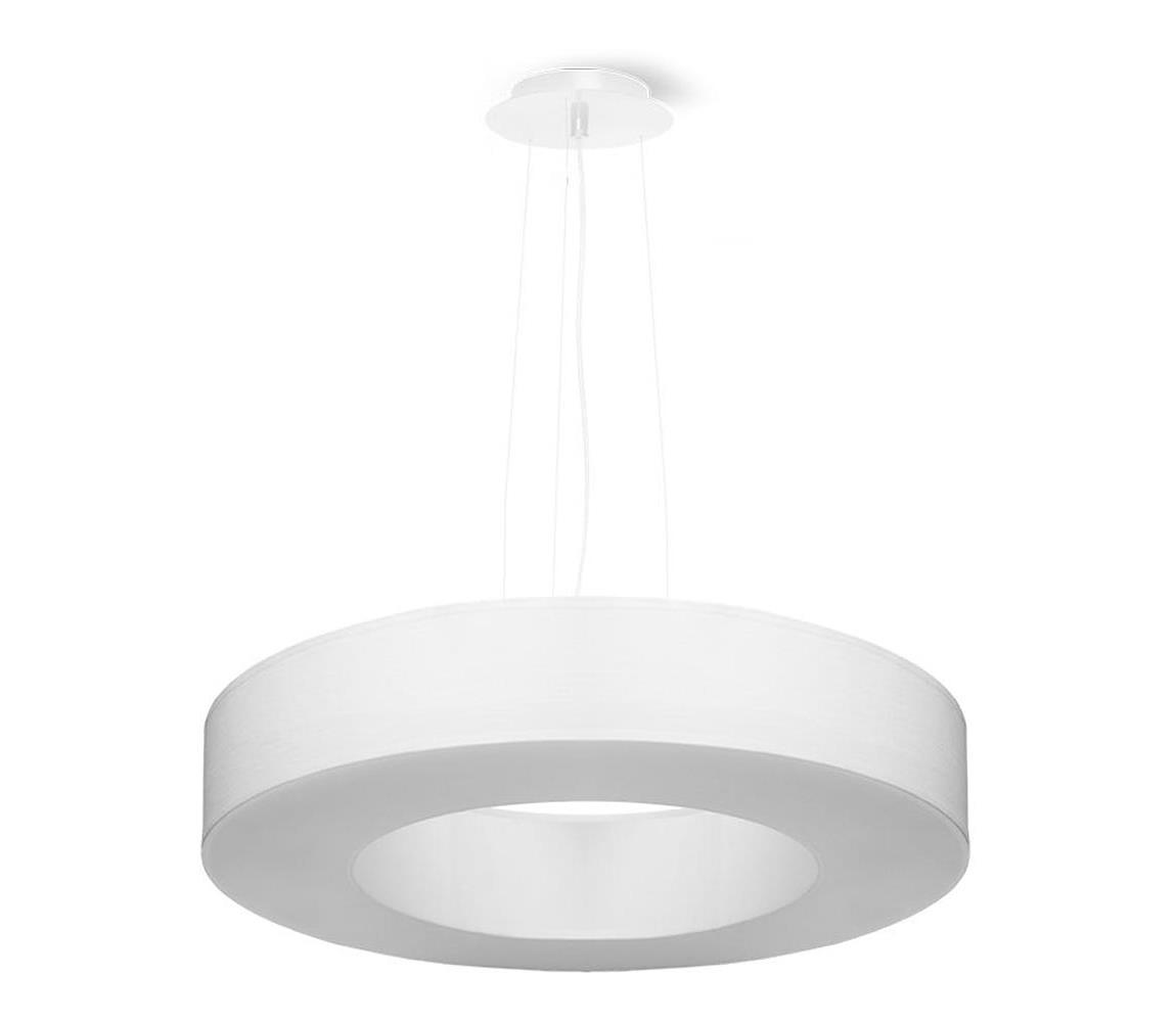   SL.0749 - Luster na lanku SATURNO SLIM 5xE27/60W/230V pr. 50 cm biela 