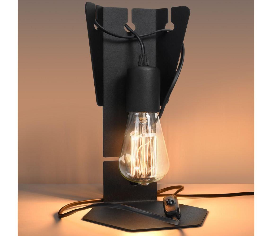   SL.0880 - Stolná lampa ARBY 1xE27/60W/230V čierna 