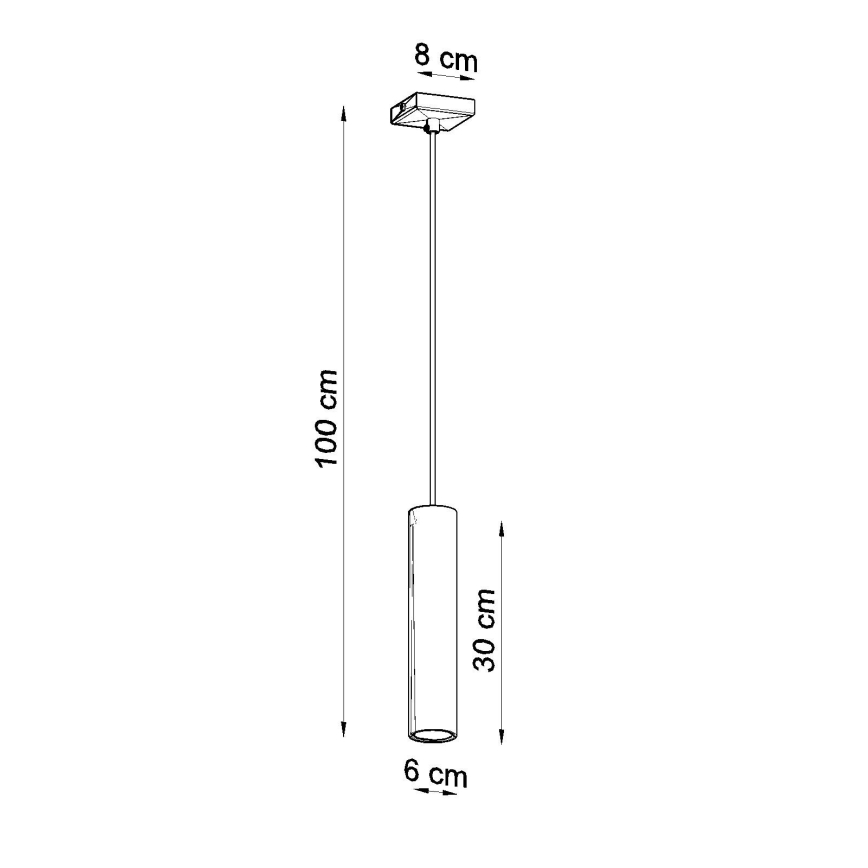 Luster na lanku LAGOS 1xGU10/10W/230V chróm