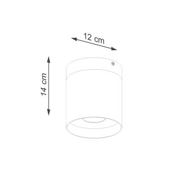 Bodové svietidlo RIF 1xGU10/10W/230V pr. 12 cm biela