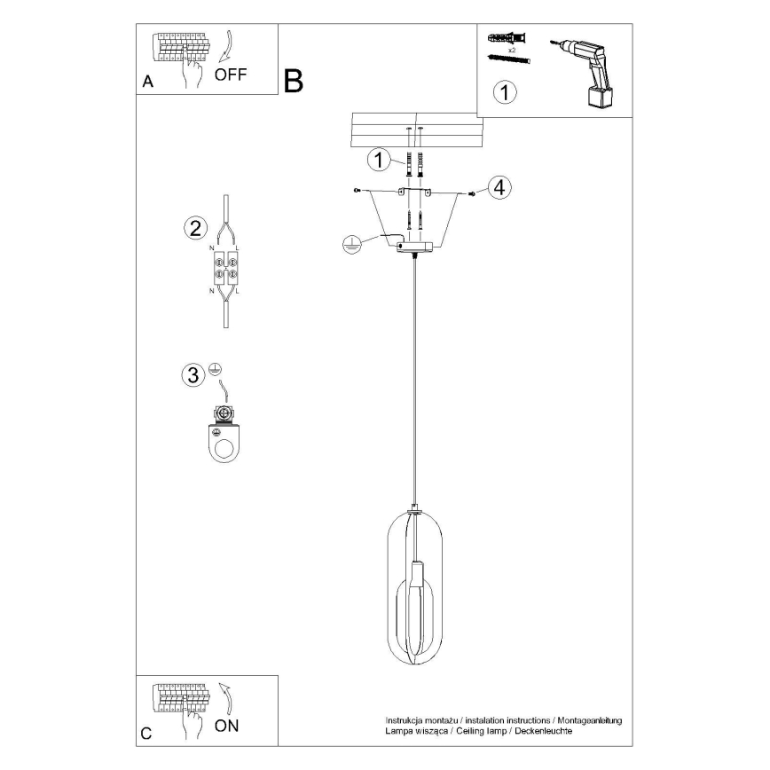 Luster na lanku NICUS 1xE27/15W/230V biela