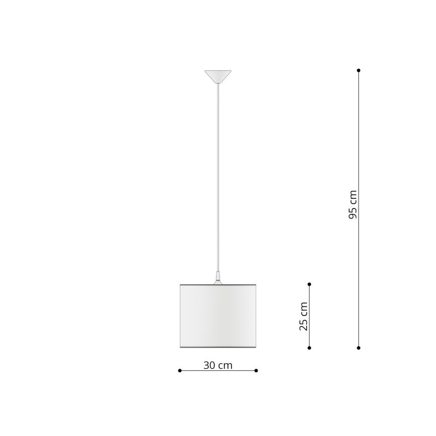 Detský luster na lanku UNICORN 1xE27/15W/230V pr. 30 cm jednorožec