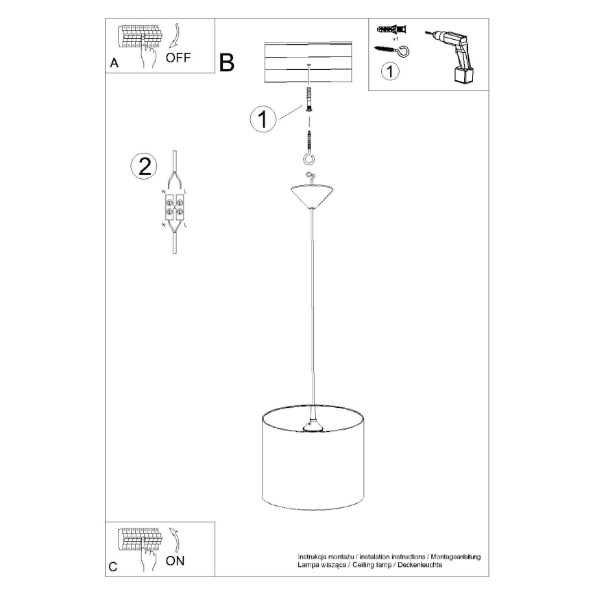 Detský luster na lanku CAT 1xE27/15W/230V pr. 30 cm mačka