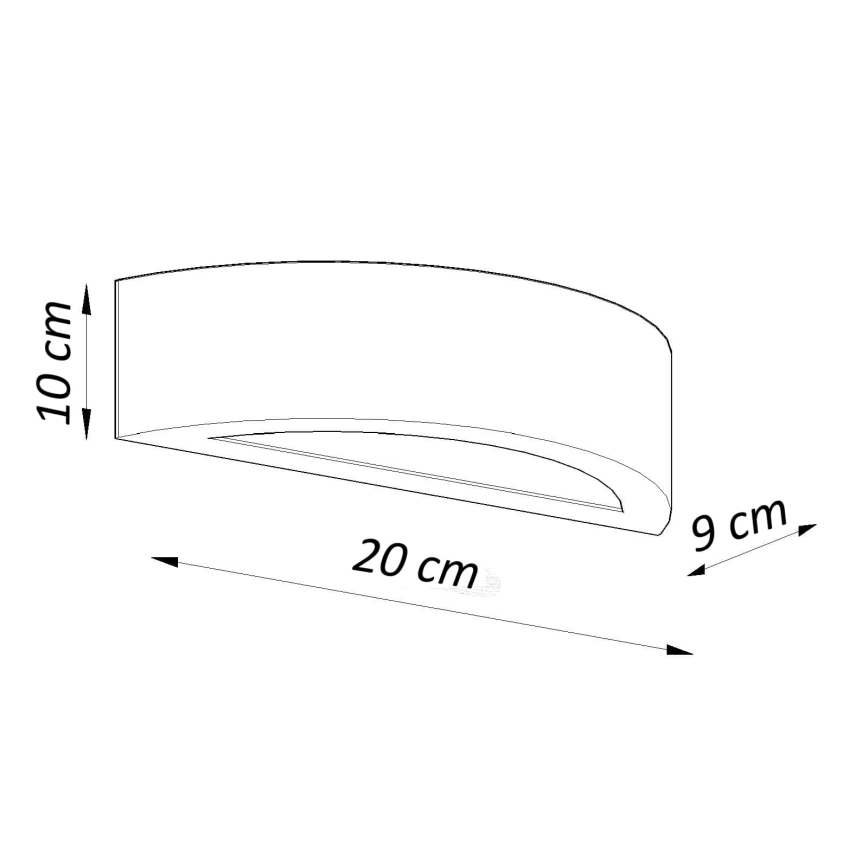 Nástenné svietidlo ATENA 1xE27/15W/230V 20 cm biela