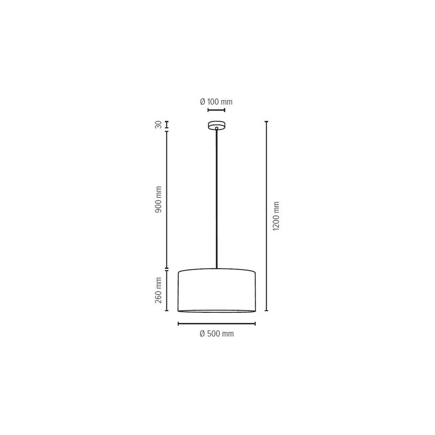 Luster na lanku SCARLETT 1xE27/60W/230V – FSC certifikované