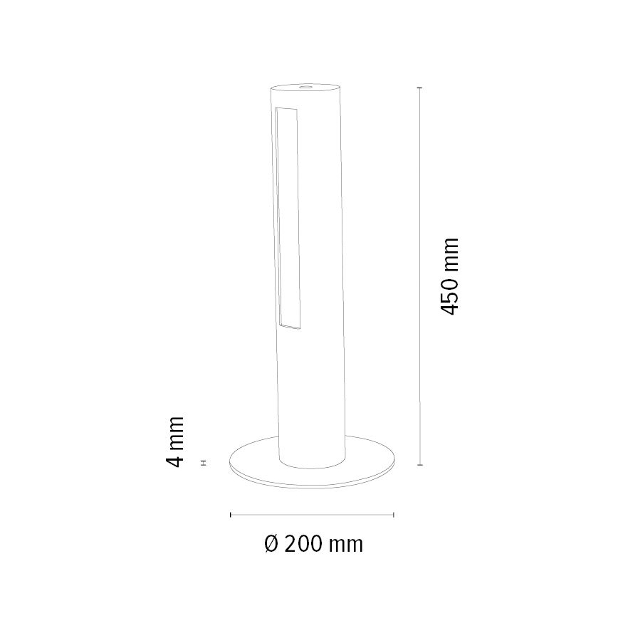 LED Stmievateľná stolná lampa CONOR LED/9W/230V dub – FSC certifikované