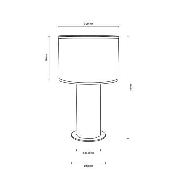 Stolná lampa PINO MIX 1xE27/40W/230V borovica – FSC certifikované