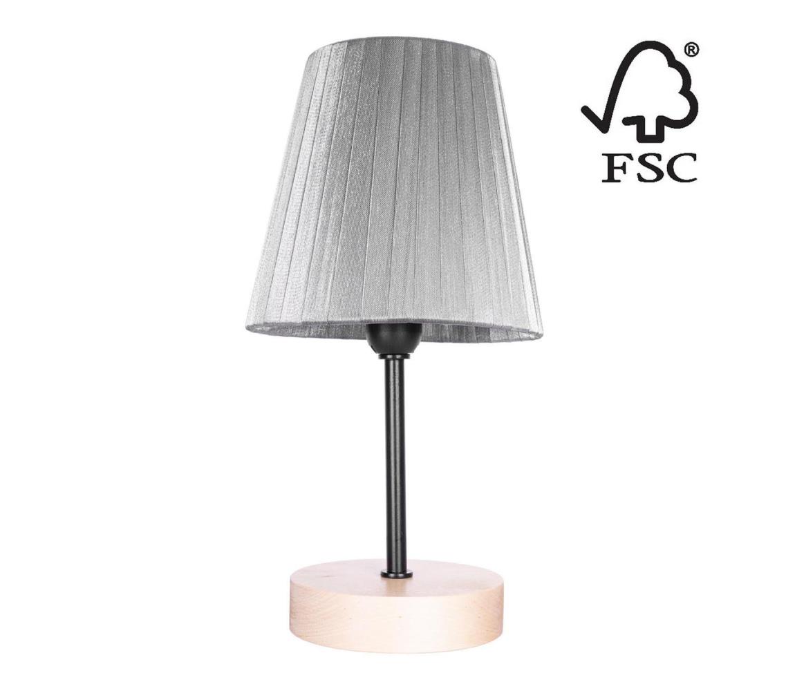   7771960 - Stolná lampa MILA 1xE14/25W/230V breza – FSC certifikované 