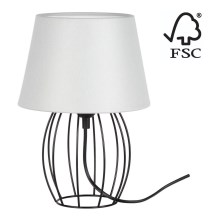Spot-Light - Stolná lampa MANGOO 1xE27/40W/230V šedá/čierna – FSC certifikované