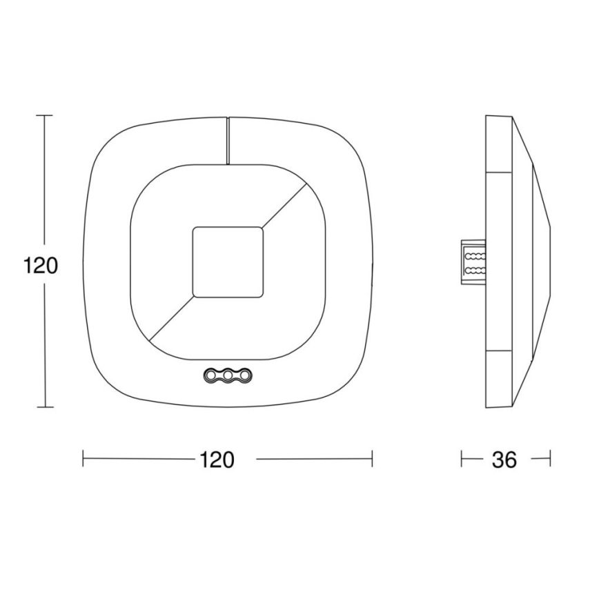 Steinel 059484 - Prezenčný hlásič HF 360 V3 KNX biela