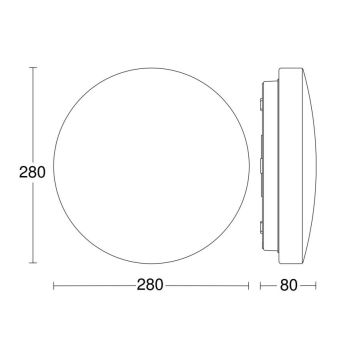 Steinel 069704-LED Kúpeľňové stropné svietidlo RSPRO P1 LED/8,2W/230V 3000K IP54