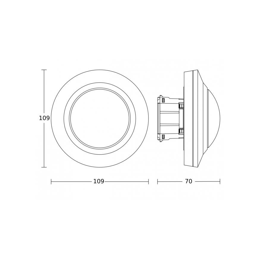 Steinel 087982 - Senzor pohybu s prezenčným čidlom PD-8 ECO KNX 360° čierna