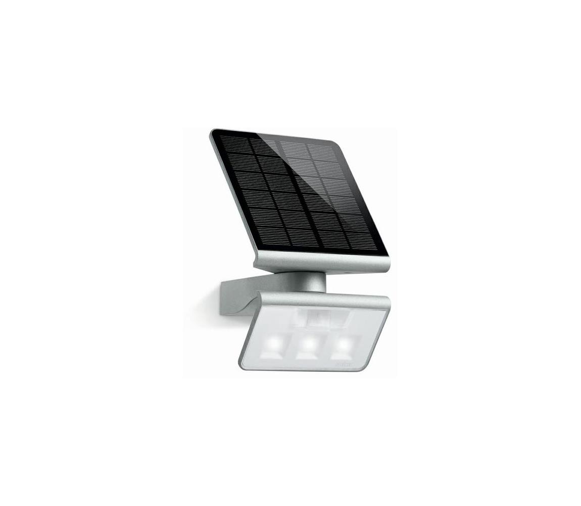 Steinel STEINEL 671013 - Solárny LED-reflektor XSolar L-S 1,2W/LED strieborná IP44 